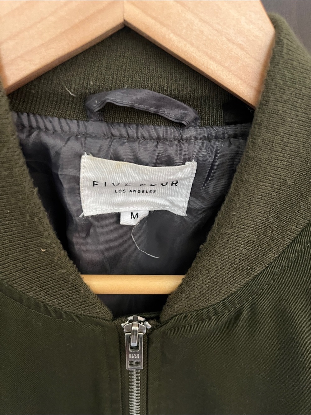 Five Four Olive Green Bomber Jacket - Picture 2 of 3